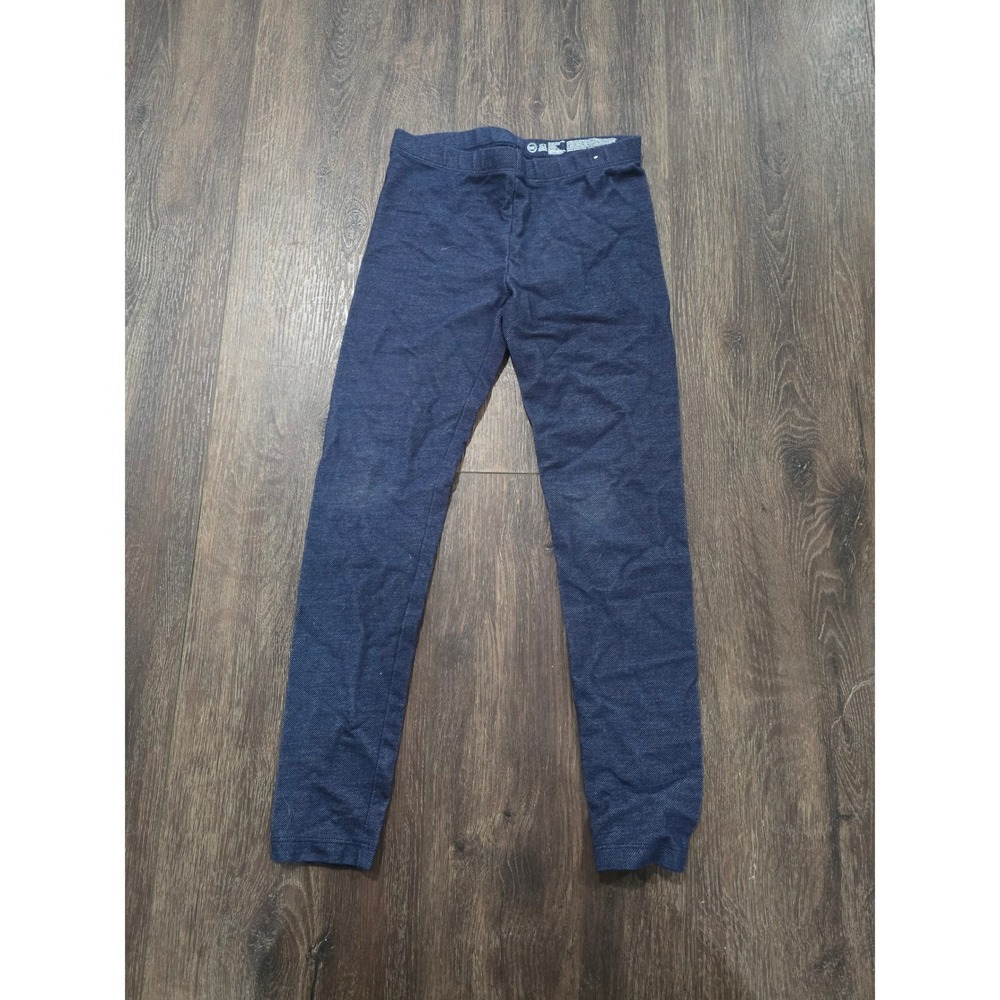 Wonder Nation Girls Navy Blue Denim Look Knit Leggings Size M 7-8